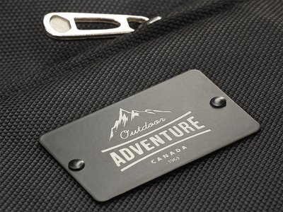 Badge with engraving